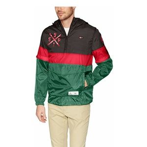 Men's Colorblock Water Resistance Hooded Pullover